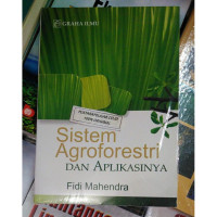 Image of Sistem Agroforestri dan Aplikasinya