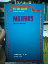 Image of Teori dan Soal Soal Matriks (Versi S1 / Mettrik)